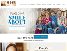 Tablet Screenshot of nedentalassociates.com